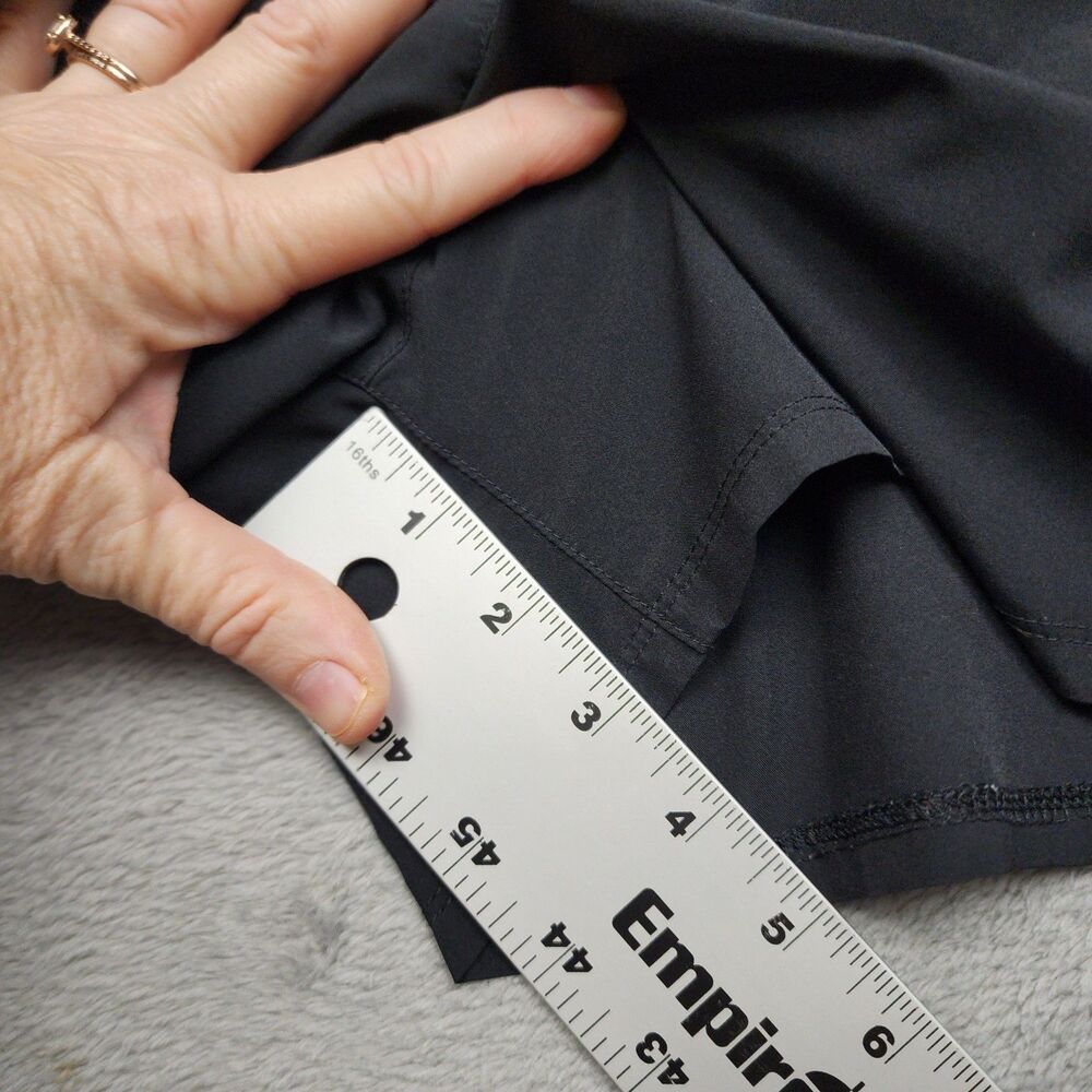Nike Womens L Running Shorts Black Dri Fit 3 Inseam Lined 100% Polyester Gym - Picture 9 of 9